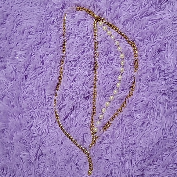 Carolee Pearl Chain link belt - Picture 6 of 10